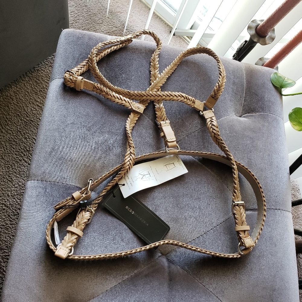 BCBG MAXAZRIA braided harness belt size small